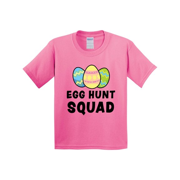 Inktastic Egg Hunt Squad with Easter Eggs Youth T-Shirt