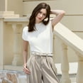 thumbnail image 4 of Fianmy Women Leather Belt with Gold Buckle, Fashion Ladies Leather Waist Belts for Pants Jeans Dress, 4 of 7