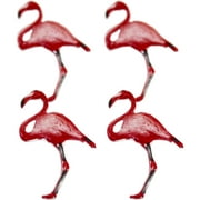 Eyelet Outlet QBRD2-48 Forme Brads Flamingo - 12 par paquet