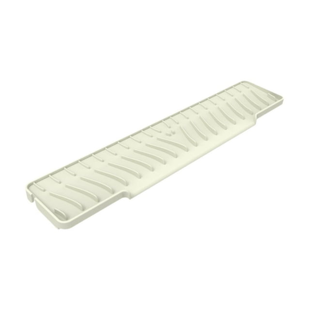 Tapete para grifo de fregadero de cocina, protector de encimera, bandeja para fregadero, almohadilla de secado, recogedor de goteo Beige