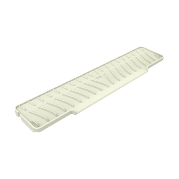 Tapete para grifo de fregadero de cocina, protector de encimera, bandeja para fregadero, almohadilla de secado, recogedor de goteo Beige