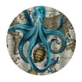 thumbnail image 4 of Orinice Octopus Sea Turtle Map Round Table Cover Stain Resistant Washable Indoor Outdoor Tablecloth Kitchen Dining Wedding Parties Full Width Single-Sided Printing 100% Polyester Fiber 46-50, 4 of 8