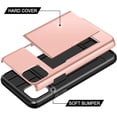 thumbnail image 3 of for iPhone 11 Case with Card Holder, Heavy Duty iPhone 11 Wallet Case Dual Layer Hybrid iPhone 11 Phone Case Shockproof Anti Scratch Soft Rubber Bumper Case for iPhone 11 6.1 inch Rose Gold, 3 of 14