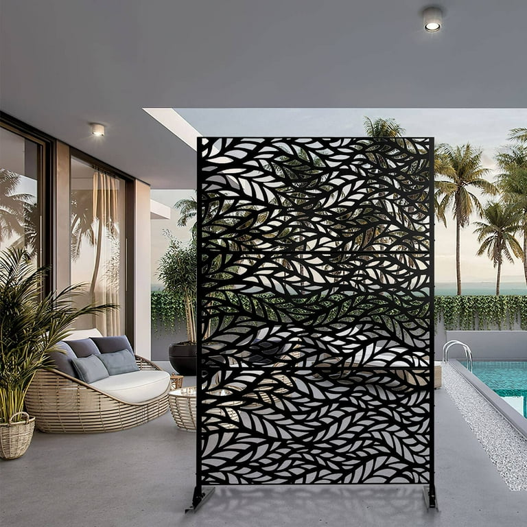 Neutypechic Outdoor Privacy Screen with Stand 76