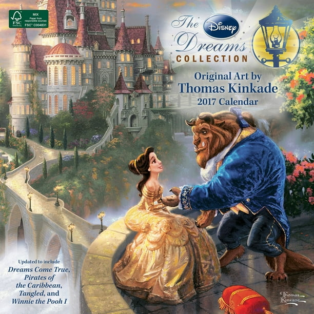 Andrews Mcmeel Publishing Thomas Kinkade The Disney Dreams Collection 17 Wall Calendar Walmart Com