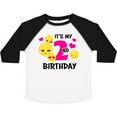 thumbnail image 3 of Inktastic Its My 2nd Birthday with Smiling Emoticons Girls Toddler T-Shirt, 3 of 5
