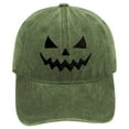 thumbnail image 1 of Visière pour Femmes et Hommes Citrouille Brodée Lavée Rétro Douce Chapeau de Baseball Halloween Personnalité Hommes et Femmes Chapeau de Soleil Décontracté, 1 of 4