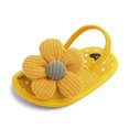 thumbnail image 6 of Kids Girl Sandals Soft Sole Non-Slip 3D Flower Yellow Kids Sandals Kids Summer Shoes Breathable Cute Polka Dot Pre-Walker Crib Shoes 0-12 Months,Size 0-6M, 6 of 8