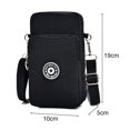thumbnail image 4 of Bolso de hombro para teléfono celular Bolso universal para teléfono celular para colgar Estuche de tarjeta Monedero Bolso de mujer para mujer, 19 X 10 X 6 Cm-estilo de imagen principal. Afortunado Sencillez, 4 of 4
