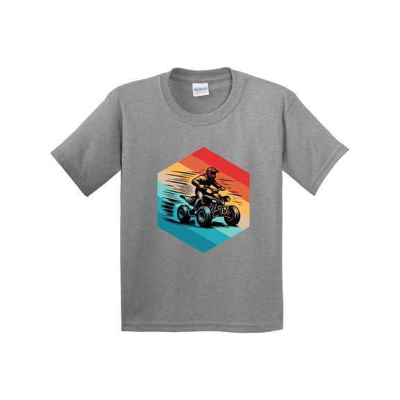Inktastic Four Wheeling Atv off Roading Retro Youth T-Shirt