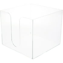 Plymor Clear Acrylic Tall-Stack Napkin Holder, 6.25" H x 7.25" W x 7.25" D (Holds 6.5" Square Napkins)