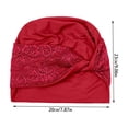 thumbnail image 3 of LIUYUNNN Headband Sweat Soft Breathable Lace Hijab Cap Seamless Under Scarf For Lightweight Stretchy Inner Bonnet, One Size, 3 of 4