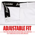 thumbnail image 3 of Pantalones de béisbol Franklin Sports Youth, blancos, talla L, 3 of 9