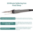 thumbnail image 4 of Lepmerk Adjustable Temperature Control Soldering Iron Kit with LED Display - 60W Internal Heating Soldering Iron Set, Temperature Lock, Auto Sleep, Calibration Function - Black, 4 of 6