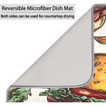 thumbnail image 5 of Absorbent Dish Drying Mat,Food Carrots Prints 16*18inch Dish Drying Mat for Kitchen Counter Microfiber Absorbent Dish Draining Reusable Washable Extra, 5 of 6