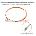 thumbnail image 4 of Unique Bargains 1 Meter 3.2Ft  Fiber Patch Cable Multimode Duplex LC to LC OM1 LSZH Fiber Optic Cable Cord Orange, 4 of 6