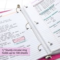 thumbnail image 6 of BAZIC 3 Ring Binder 1/2" Economy View Binders Fuchsia, Hold 100 Sheets, 4-Count, 6 of 7