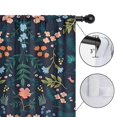 thumbnail image 4 of Blackout Kids Curtains,Pioneer Flower Floral Print Pattern Childrens Insulated Curtains Set Of 2,Bedroom Essentials,Toddler Room Decor 42"x63", 4 of 5