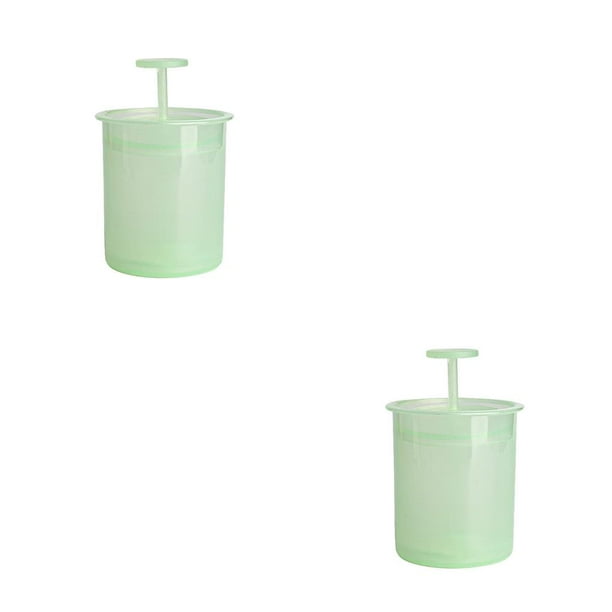 Monstrate Espuma para lavar la cara, taza Manual para el cuerpo, crema de limpieza Facial, espuma de burbujas, lavable, espuma profesional DIY Verde 2Conjunto