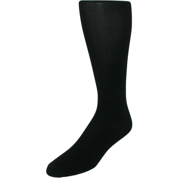 Jefferies Socks Microfiber Over the Calf Dress Socks (2 Pair Pack) (Men)
