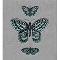 thumbnail image 2 of Celestial Tropics Butterflies Adult Heather Gray Long Sleeve Hoodie-Medium, 2 of 3