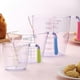 thumbnail image 1 of pstuiky Juego de tres tazas medidoras de plástico grueso para uso doméstico en la cocina transparentes con marcas claras disponibles en tamaños de 200 ml 400 ml y 900 ml., 1 of 7