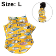 thumbnail image 2 of Paño de camisa hawaiana para perros, camiseta de polo de verano para perros y mascotas Trajes de cachorros y gatos Traje para ropa de playa Ropa de playa MFZFUKR CPB-DE-LYY2119-8, 2 of 5