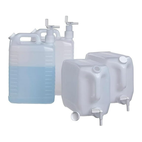 2.5 Gallon Plastic Dispenser Carboy & Spigot - 4 Pack