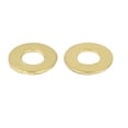 thumbnail image 2 of 3mm x 7mm x 0.5mm Flat Ring Copper Crush Washers Gold Tone 100 Pcs, 2 of 2