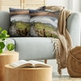 thumbnail image 5 of Ambesonne Nature Throw Pillow Cover 2 Pack, Foggy Sky Italian, 16", Multicolor, 5 of 7