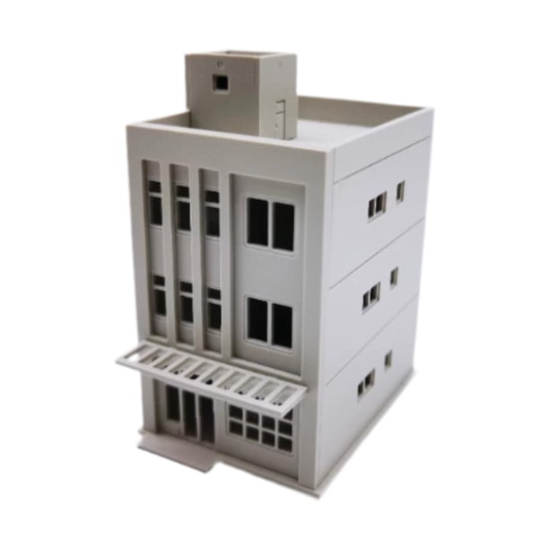 Casa japonesa en miniatura a escala 1/87, modelo ensamblado, maqueta de tren para arena 8.3CMX12CMX14.7cm