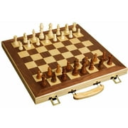 Sterling Games 16" Wooden Folding Chess Set