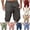 Style1-Dark Gray mens shorts, variant on Mens Cargo Shorts Below The Knee Elastic Waist Button Down Classic Tactical Shorts Lightweight Summer Hiking Outdoor Shorts with Pockets Khaki L