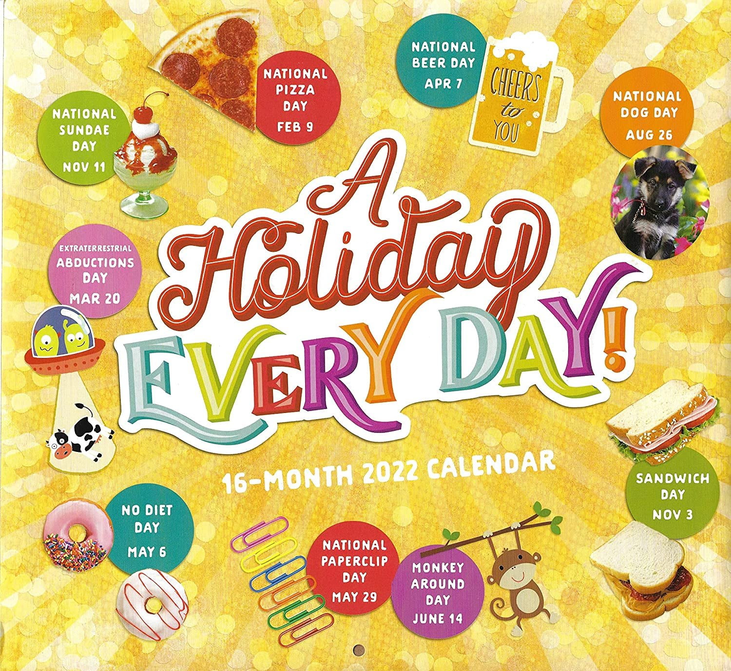 A Holiday Every Day 2022 Fullsize Wall Calendar for Planning