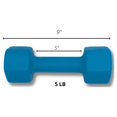thumbnail image 3 of HAJEX Neoprene Dumbbells Set with Rack - Pairs of 3, 5, 8 LB, 3 of 4