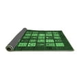 thumbnail image 2 of Ahgly Company Indoor Round Abstract Emerald Green Modern Area Rugs, 6' Round, 2 of 4