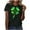 Black#, variant on MELDVDIB Womens St. Patrick's Printed T-Shirts More Styles Basic Short Sleeve Summer Tops Fashion Casual Light Weight Crewneck Pullover Tees