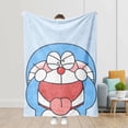 thumbnail image 1 of Doraemon Mantas De Franela Suaves Y Cómodas Manta De Cama Cálida Aire Acondicionado Oficina Siesta, 1 of 4