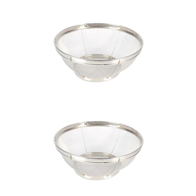 Colador De Cocina de material acero Inoxidable 2pcs De De Malla Fina