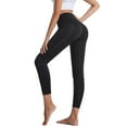 thumbnail image 4 of Sngxgn High Waist Yoga Pants Yoga Pants Tummy Control Workout Running Stretch Yoga Leggings(Black,L), 4 of 6