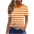 thumbnail image 2 of JTZGDY Womens Tops Loose Fit Casual Short Sleeve Round Neck Boho Floral Printed T-Shirts Trendy Oversized Basic Tunic Blouse, 2 of 6