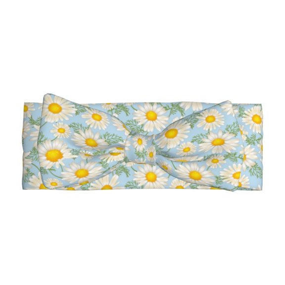 Balery Daisies Flowers Pattern Baby Headbands Hairbands Hair Bow Elastics for Baby Girls Newborn Infant Toddlers Kids