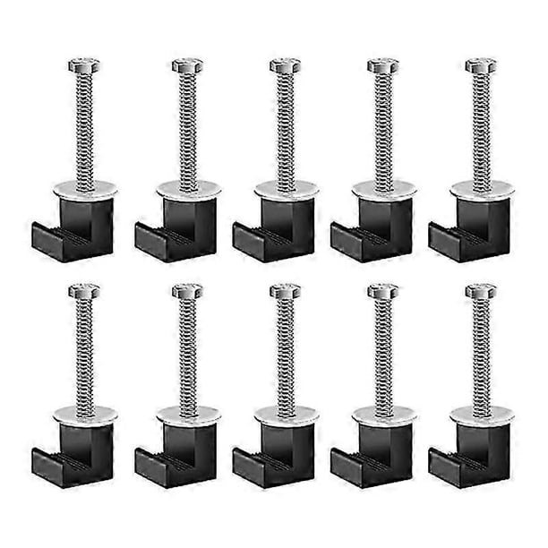 10 Pack No Drill Universal Truck Toolbox Mounting Kit,Aluminium Alloy Firmly Bridges the Toolbox Ca