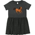 thumbnail image 3 of Inktastic Wild Mustang Horse Galloping Girls Toddler Dress, 3 of 5