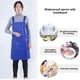 thumbnail image 4 of Naiovety Delantal completo impermeable Chef de cocina plástico sin mangas delantales simples hogar práctico ayudante para cocinar carpintería Organizadores de utensilios de cocina Blanco 80x75cm Naiovety HA073413-01, 4 of 6