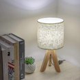 thumbnail image 4 of Small Bedside Table Lamp - Wooden Tripod -FQSWIF, 4 of 4
