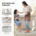 thumbnail image 4 of Boho Pink Cushioned Anti Fatigue Kitchen Floor Mats, Comfort Kitchen Rugs Standing Desk Mat for Kitchen, Office, Laundry, Sink, 17\u201dx47\u201d Waterproof Non Slip Padded Kitchen Mat, 4 of 6