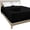 Black, variant on Zip-On Zipper Fitted Sheet - Includes 1 Fitted Sheet Base and 2 Zip-On Sheets - Upto 16" Inch Deep Pockets Full Size - Microfiber Fitted Sheet - Black Color