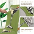 thumbnail image 5 of Yayeee 4 Pack Dining Chair Covers Stretch Parson Chairs Slipcovers Seat Protector, Light Black Martini, 5 of 6