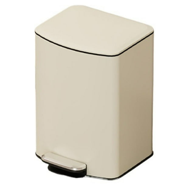 Bote de basura de cocina de acero inoxidable con cubo interior extraíble y tapa, cubo de basura con Pedal for oficina en casa